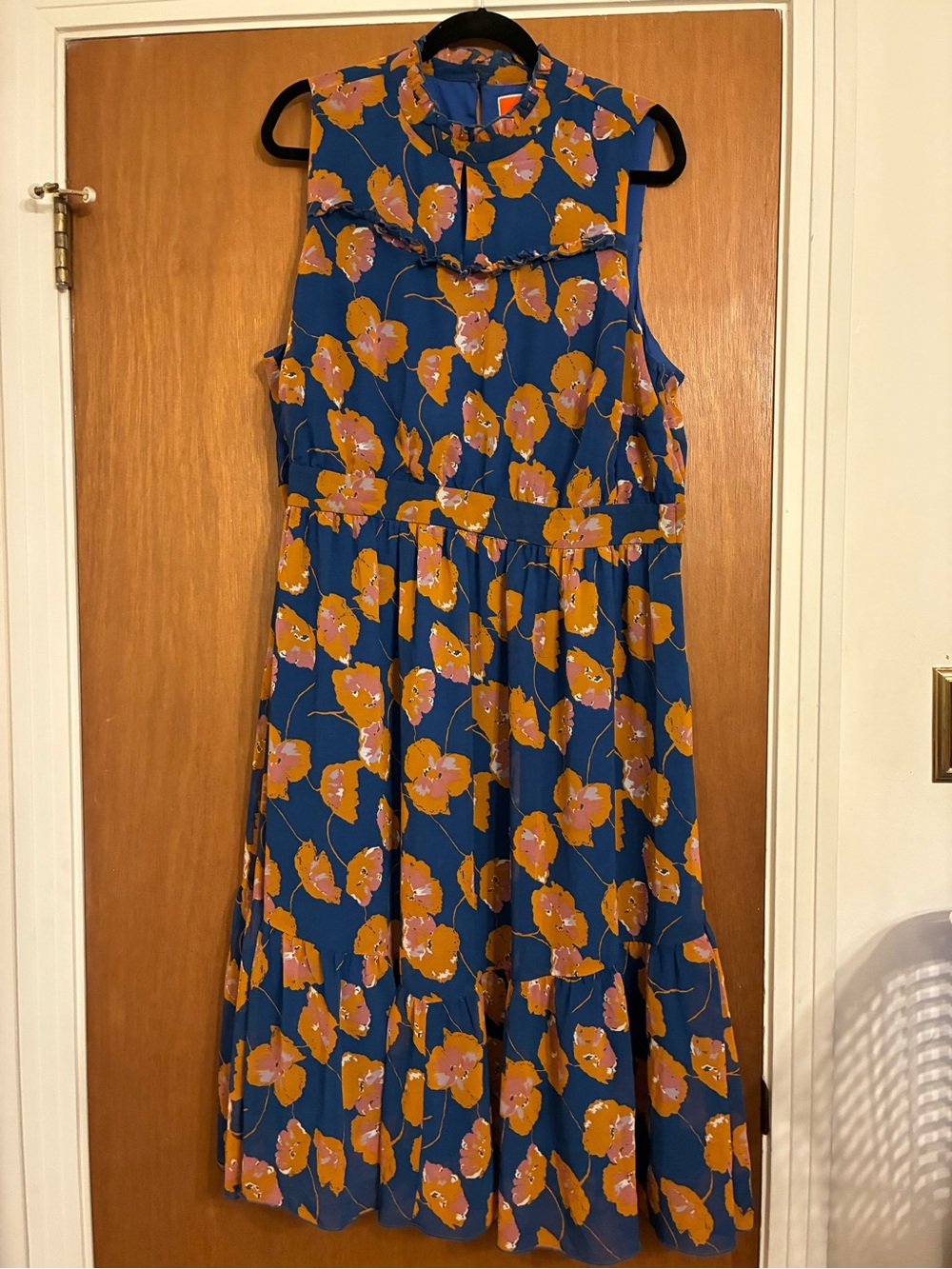 Modcloth 2x blue floral dress